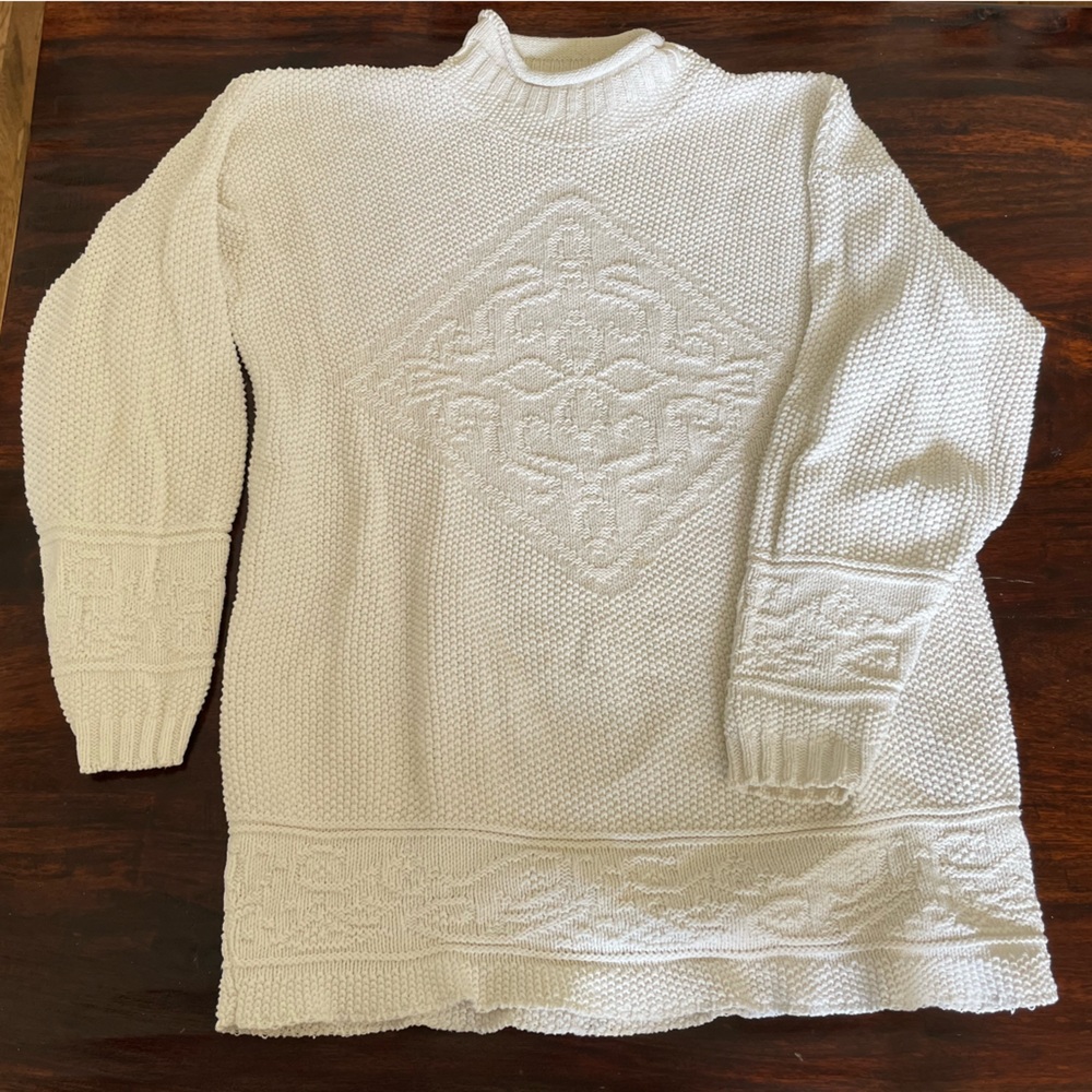 Vintage cotton fisherman sweater XLT